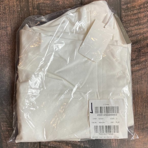 J. Crew Hayden Pant Bistretch Cotton AJ420 White - Picture 7 of 7